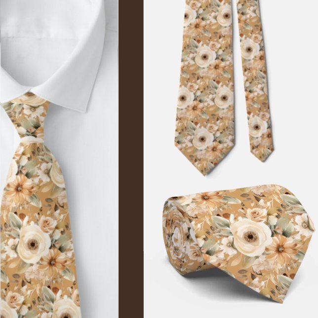 Corbata de caballero | Corbata floral para cuello  (Subido por el creador)