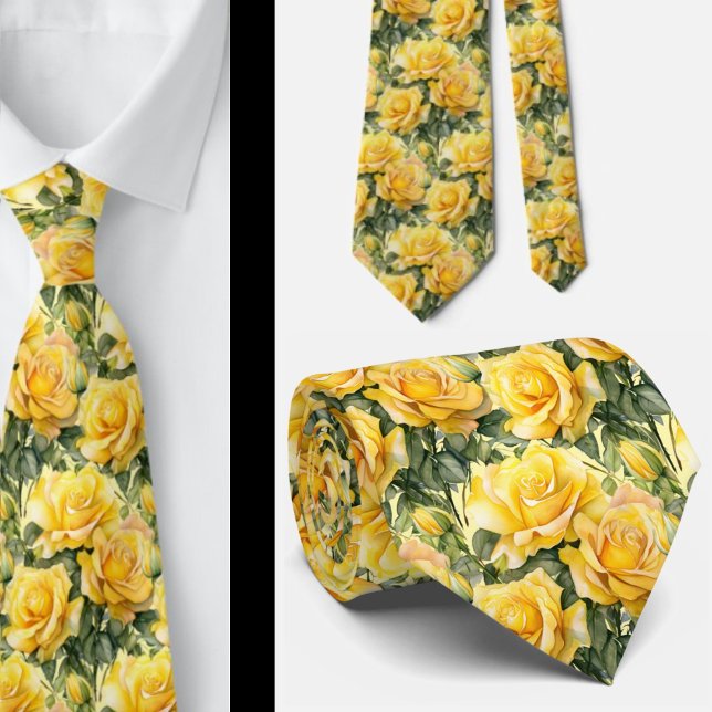 Corbata de caballero | Corbata floral para cuello  (Subido por el creador)
