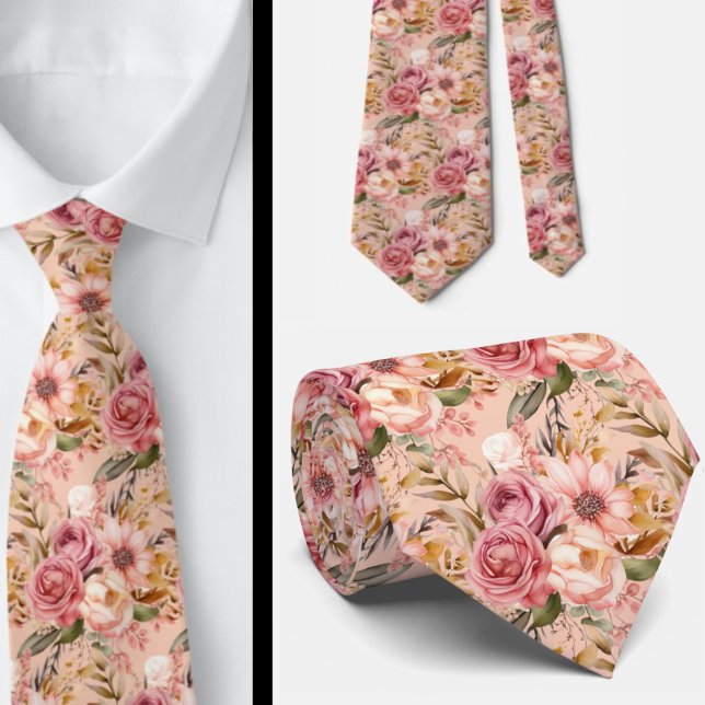 Corbata de caballero | Corbata floral para cuello  (Subido por el creador)