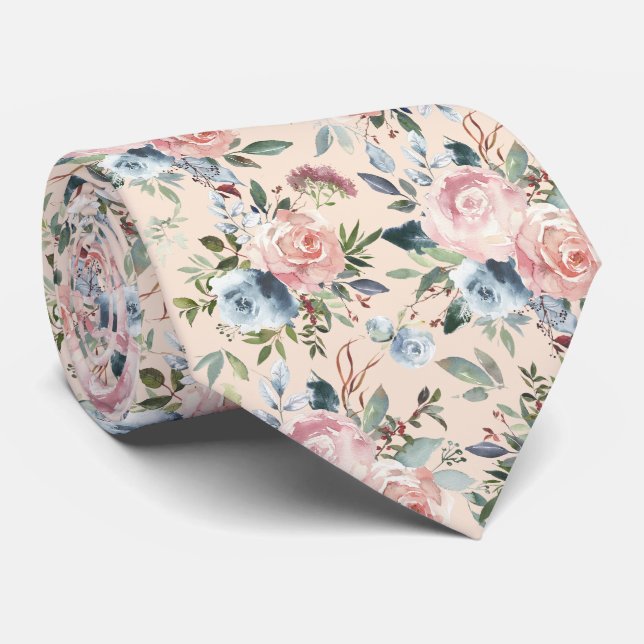 Corbata de caballero | Corbata floral para cuello  (Enrollado)