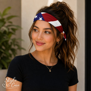 Corbata de cabeza con bandera de EE. UU. – Patriót