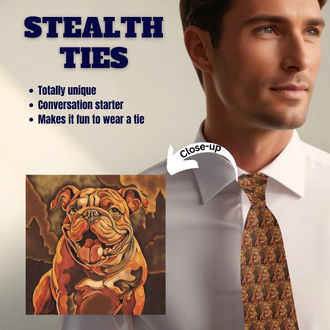 Corbata de Camuflaje Novedoso para Amantes de Bull (Subido por el creador)
