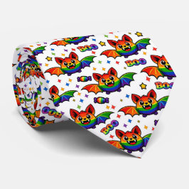🦇🌈 Corbata de Caramelo de Murciélago de Arcoíris