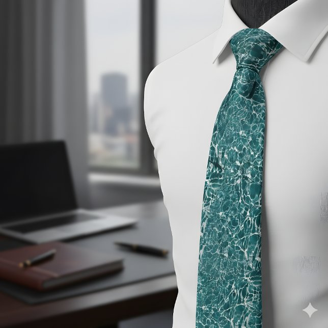 Corbata de Caústicos de Agua Turquesa (Subido por el creador)