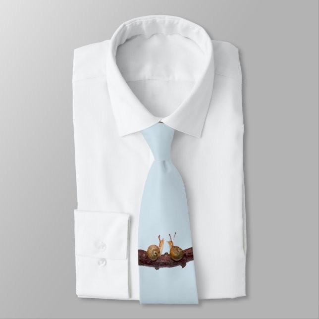 Corbata de charla de caracol bebé (azul claro) (Atado)