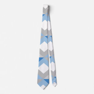 corbata de chevrones azules