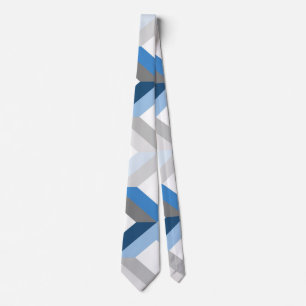 corbata de chevrones azules