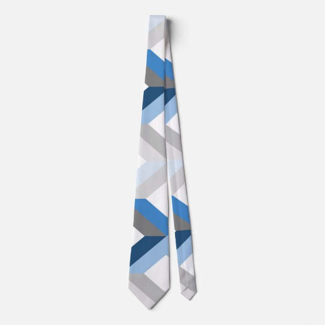 corbata de chevrones azules (Anverso)