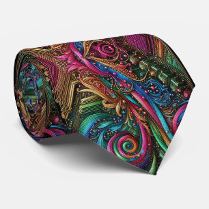 Corbata de circuito de arcoíris Art Nouveau