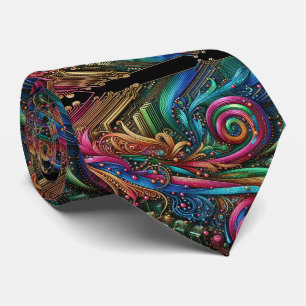 Corbata de circuito de arcoíris Art Nouveau