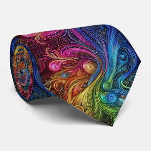 Corbata de circuito de arcoíris Art Nouveau