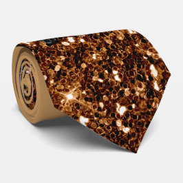 Corbata de cobre y Purpurina negro