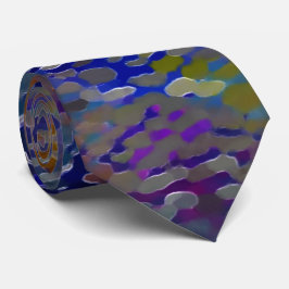 Corbata De color rosa a placas escamosas coloridas y malla