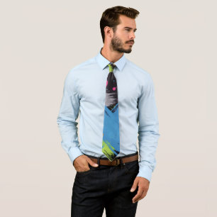 Corbata de colores funky