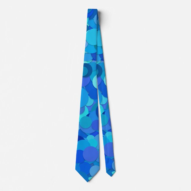 corbata de confeti de punto azul (Anverso)