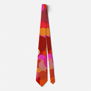 corbata de confeti de punto rojo