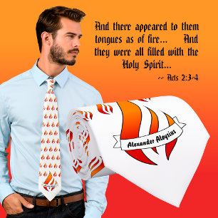 Corbata de Confirmación Personalizada o de Penteco