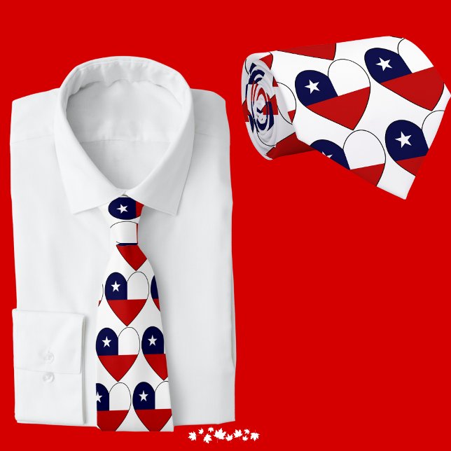 Corbata de corazón con bandera de Chile (Subido por el creador)