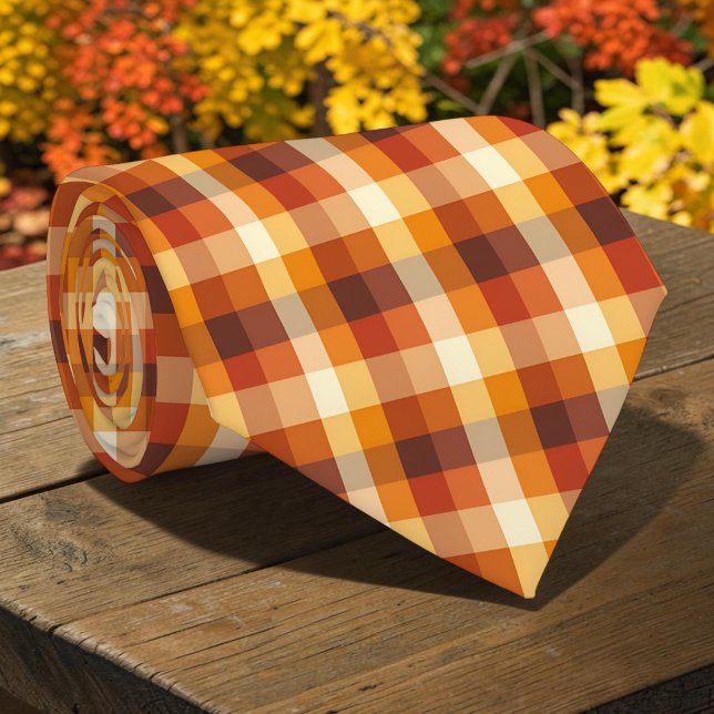 Corbata de cuadros de otoño de temporada (Subido por el creador)