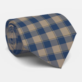 Corbata de Cuadros Marrón Cello y Burro