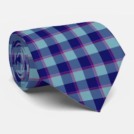 Corbata de Cuello a Cuadros Azul Neptuno y Golfo