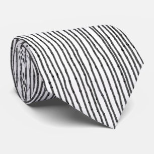 Corbata de cuello blanco y negro