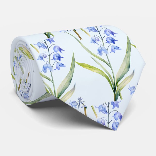 Corbata de cuello boho flores silvestres de oficin (Enrollado)