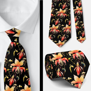 Corbata de cuello boho flores silvestres de oficin