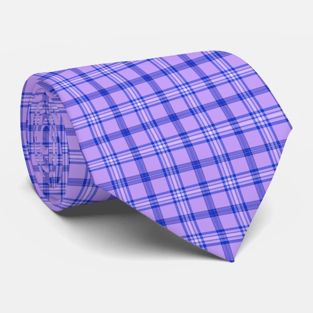 Corbata de cuello clásica con estampado de cuadros (Enrollado)