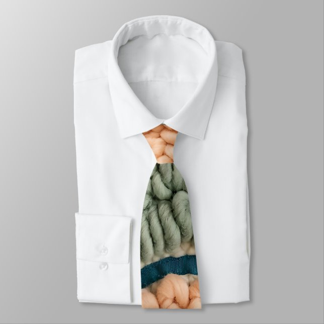 Corbata de cuello con arco de arcoíris en tono mel (Atado)