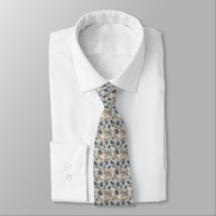 Corbata de Cuello con Copos de Nieve y Piñas