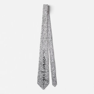 Corbata de cuello con destellos de purpurina plate