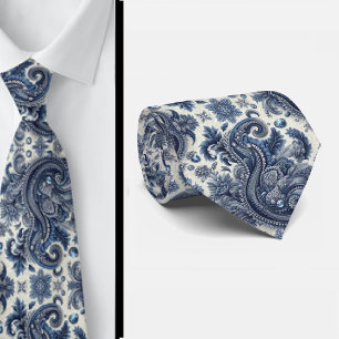 Corbata de cuello con estampado de cachemira de di