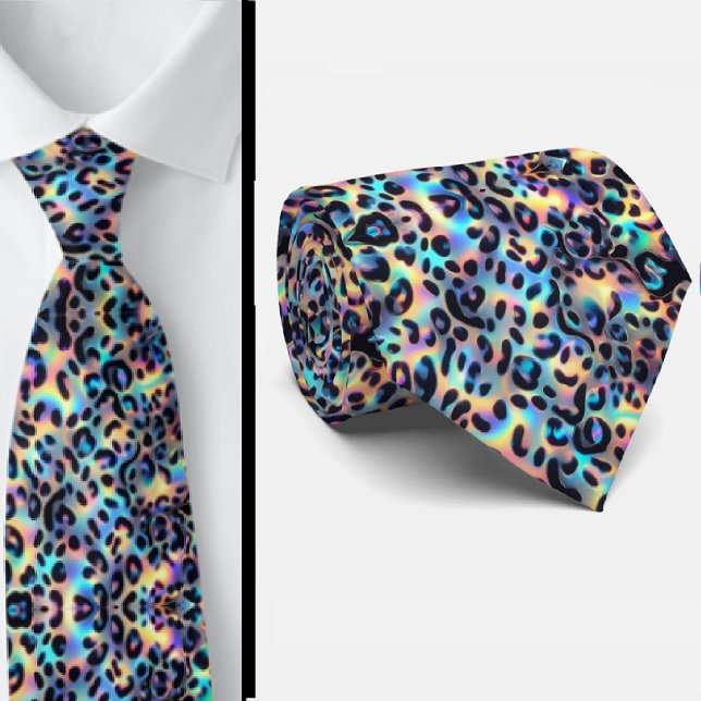 Corbata de cuello con estampado de leopardo de ópa (Subido por el creador)