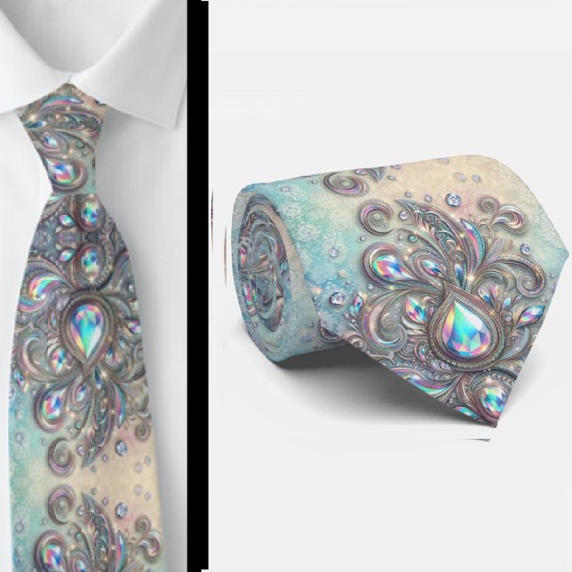 Corbata de cuello con estampado de pañuelo opal ho (Subido por el creador)