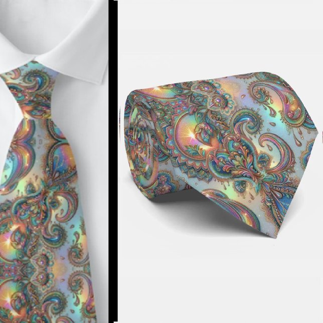 Corbata de cuello con estampado de pañuelo opal ho (Subido por el creador)