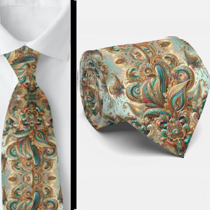 Corbata de cuello con estampado de pañuelo opalino