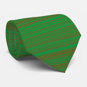 Corbata de cuello con estampado de rayas verdes y