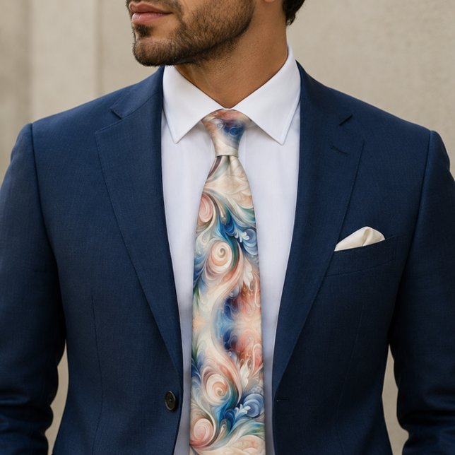 Corbata de cuello con fantasía floral de acuarela  (Subido por el creador)