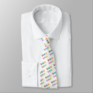 Corbata de cuello con foto de logotipo personaliza