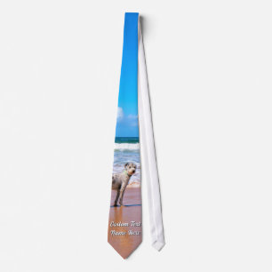 Corbata de cuello con foto de tu mascota Texto per