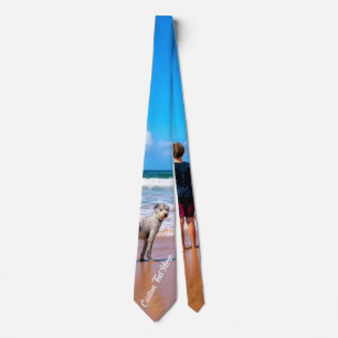 Corbata de cuello con foto personalizada con fotos