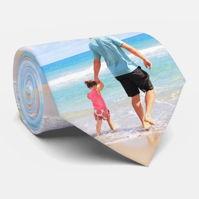 Corbata de cuello con foto personalizada regalo (Enrollado)