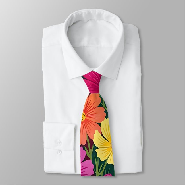 Corbata de cuello con mariposa Abstract Boho Cosmo (Atado)
