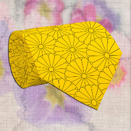 Corbata de cuello con motivos florales/solares