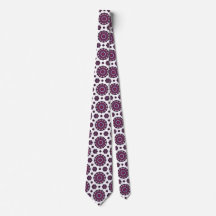 Corbata de cuello con patrón de mandala de lujo en