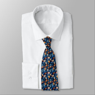 Corbata de cuello con patrón de otoño