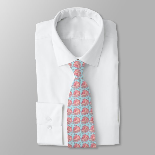 Corbata de cuello con pulpo (Atado)