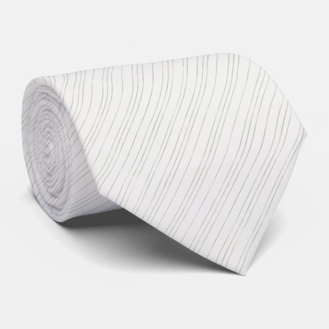 Corbata de cuello con rayas verdes delicadas de sa (Enrollado)