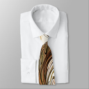 Corbata de cuello con tinta de tierra de cola de b